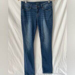 Lucky Brand Jeans Women 8/29 Blue Lolita Skinny Distressed Denim Dark Wash